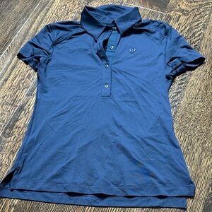 Lululemon Navy Short Sleeve Polo